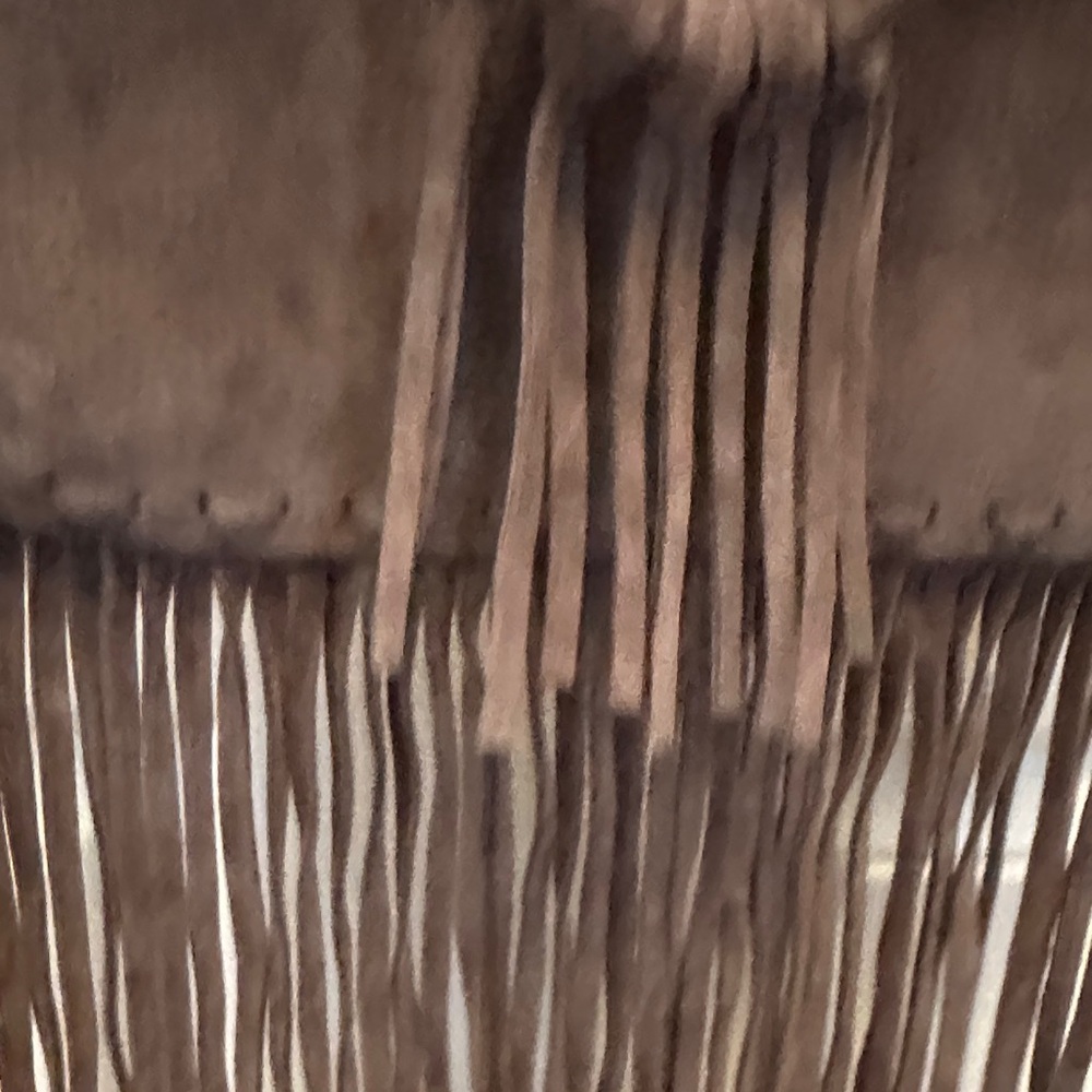 Mossimo Dutti Made in Spain Dark Brown Suede Crossbody Bag Boho Festival Cowgirl - Picture 3 of 6